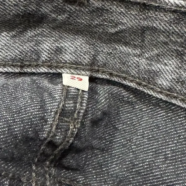 Levi’s High Rise Black Frayed Mini Skirt Women’s 29 - Image 2