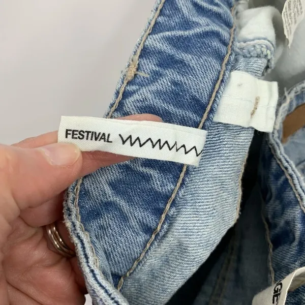 Garage Jr Size 7 Cut Off Shorts Craft Denim Festival Hi‎ Rise Jean Short Women's - Image 4