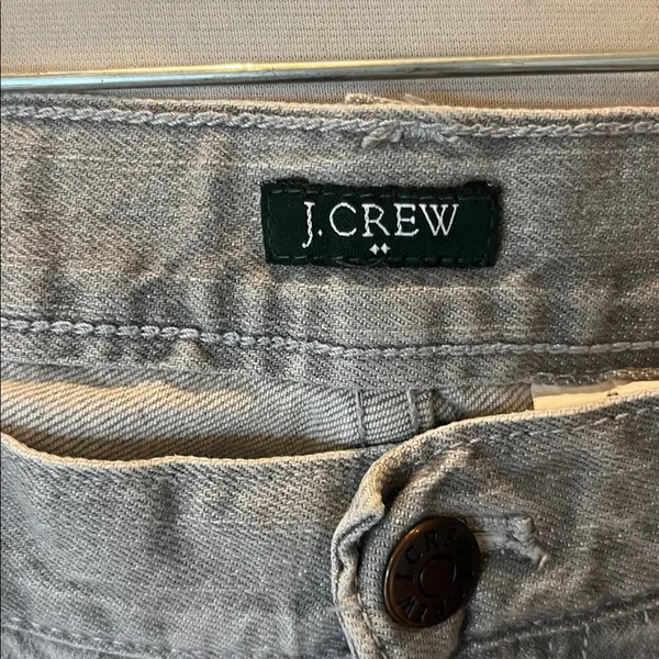 J Crew Low Rise Hipslung Gray Jeans - Image 3