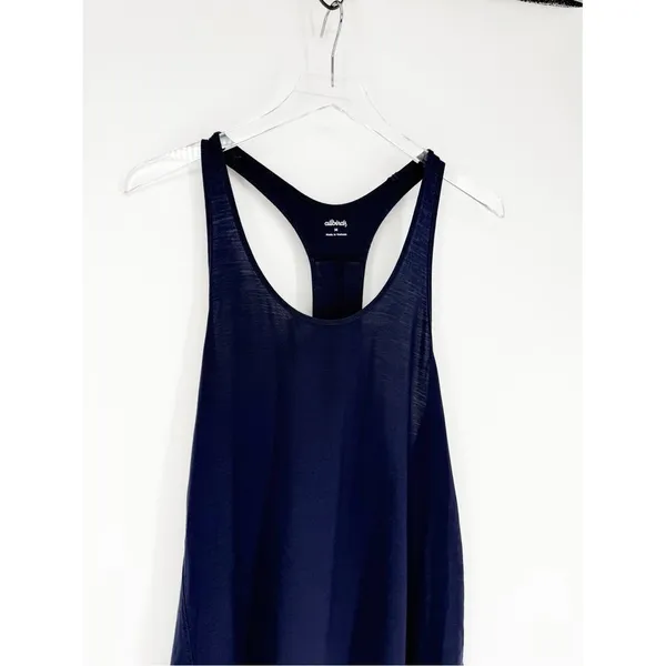 Allbirds Natural Flow Studio Racerback Tank Top Women's M Blue Activewear‎ - Image 3