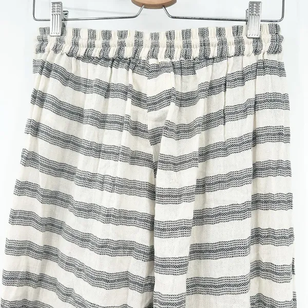Z&L Europe Womens Striped Neon Beachy Pom Pom Tassel Boho Wide Leg Pants Size M - Image 9