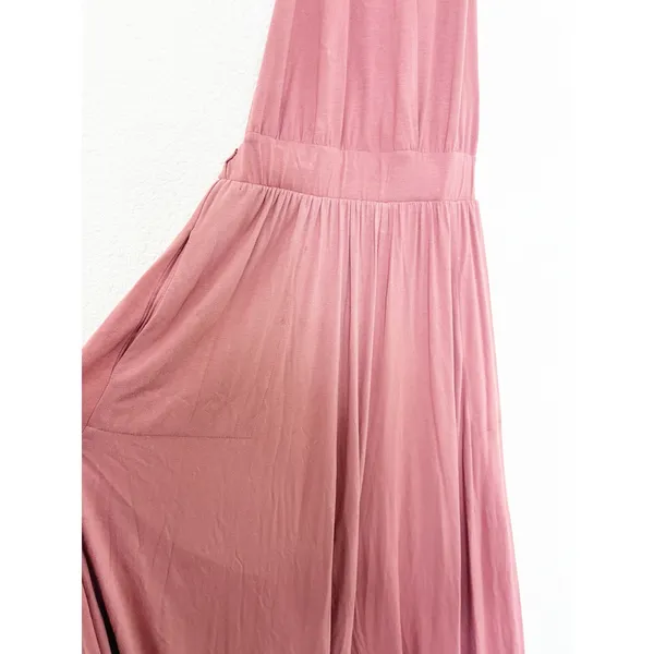 Free People Beach Dani Convertible Jumpsuit Size Medium Pink Maeve Wide Leg Boho - Image 10