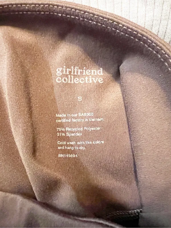 girlfriend collective Chocolate High-Waist Bike Shorts - Image 7