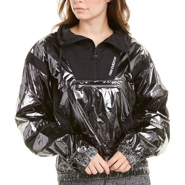 NWT NEW Balance  Metallic Quarter Zip Windbreaker - Image 3
