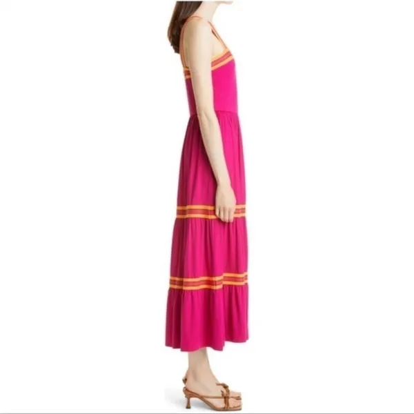 Ted Baker Norabel Tiered Jersey Vest Midi Dress Size US 8 - Image 4
