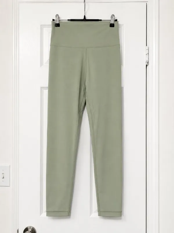 Aritzia TNA TnAction High Rise Sage Green Leggings Yoga Athletic Size Small - Image 2