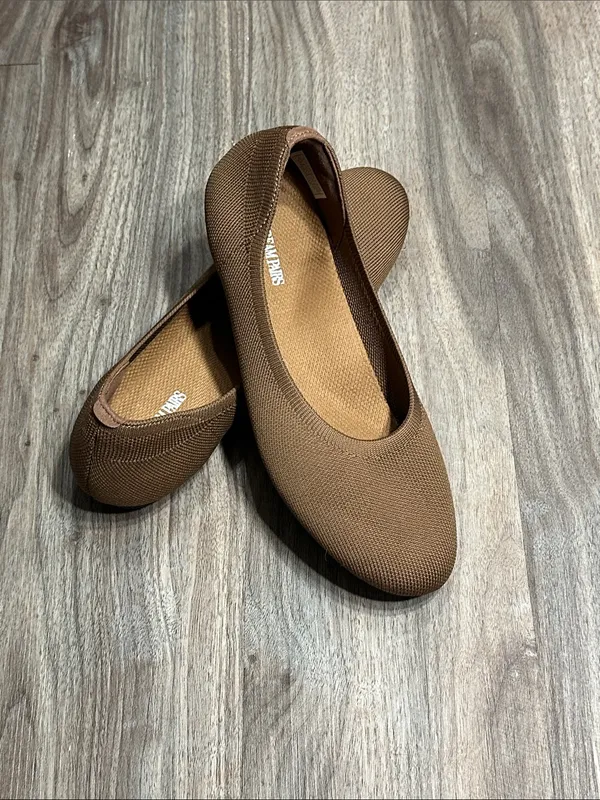 Dream Pairs Tan Round-Toe Ballet Flats - Image 10