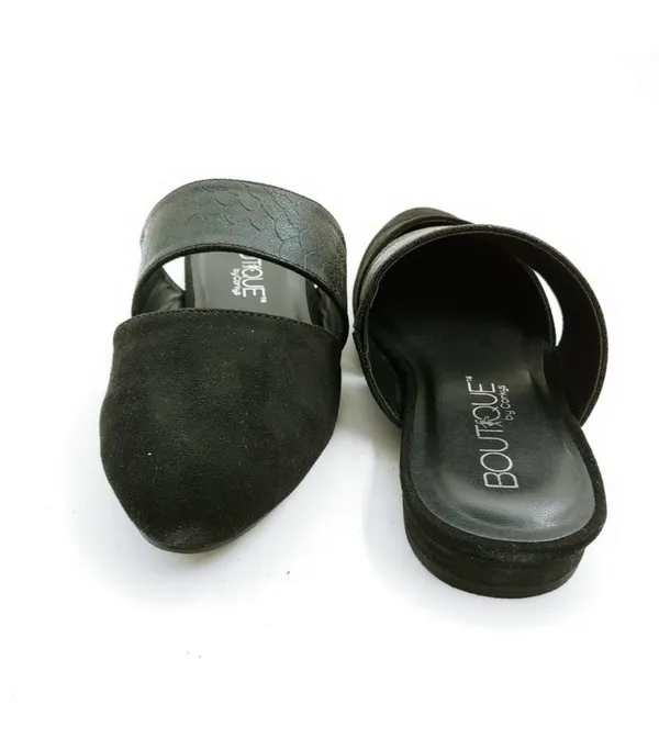 Boutique By Corkys Black Mules - Image 3