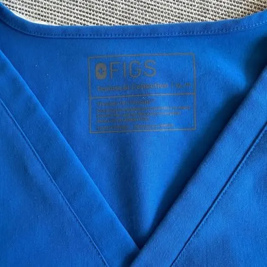 Figs Casma Scrub Top Size XL/P Royal Blue - Image 6