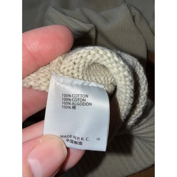 Brandy Melville Sweater Womens One Size Creak 100% Cotton Knit Crewneck classic‎ - Image 5