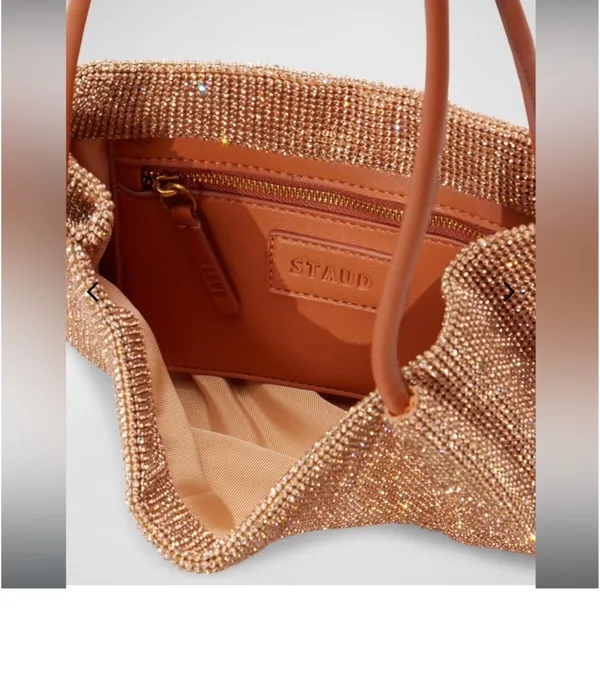 Staud Penny Crystal Mesh Shoulder Bag  - Image 3