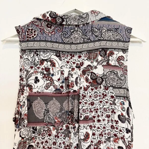 Papillon Floral Paisley Tunic Dress Lagenlook‎ Summer Vacation Boho Bohemian XL - Image 7
