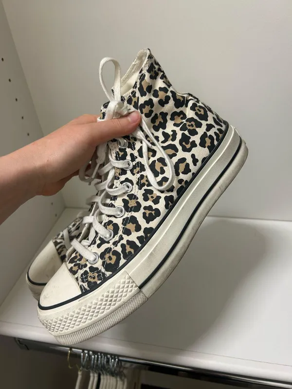 Cheetah Print Converse High-Top - Image 3