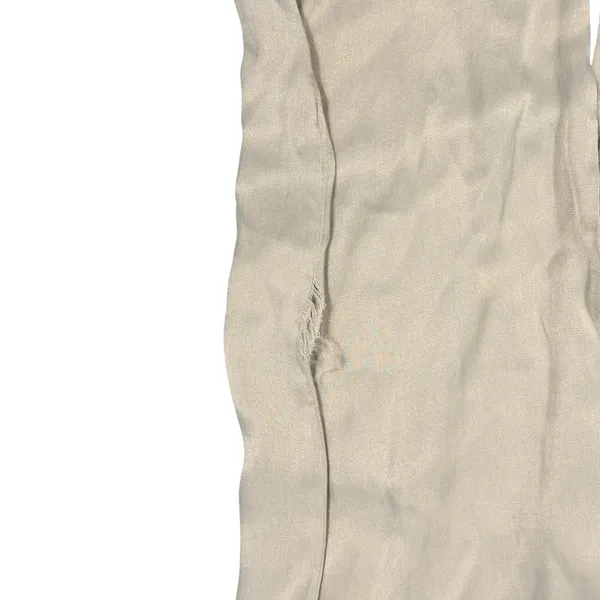 Zara Wide Leg Pants Womens XS Beige High Rise Pleated Flowy Pull On - Image 3