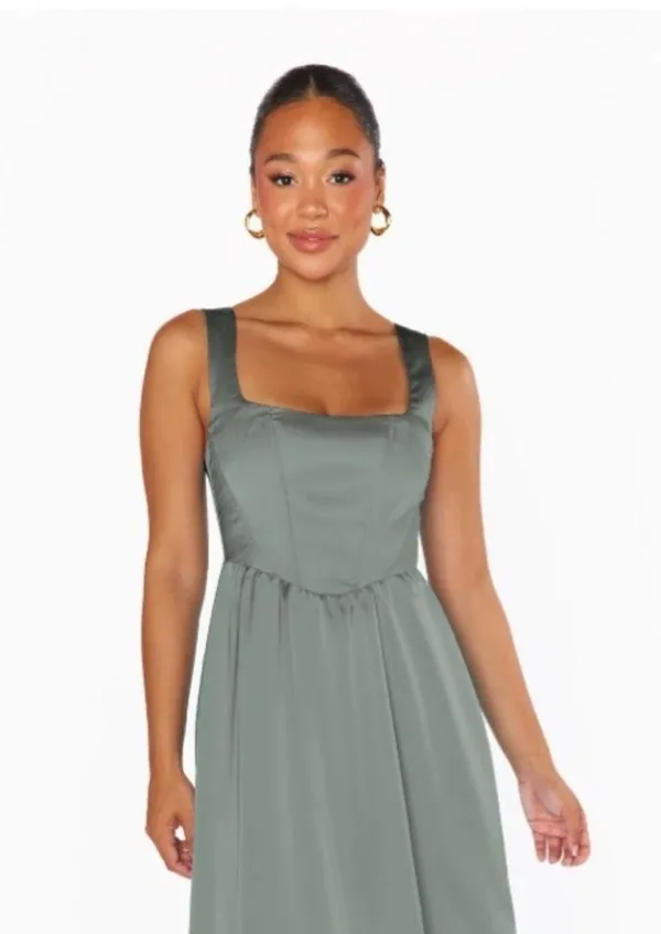 Show Me Your Mumu Nina Maxi Dress Satin - Image 4