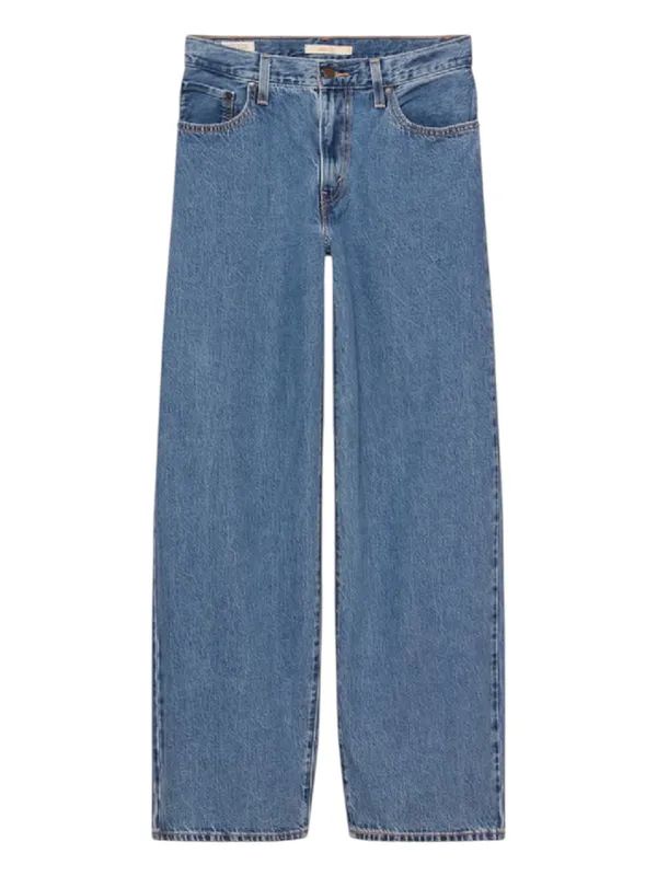 Levi’s Baggy Dad Jeans Denim Blue Mid Rise 27 Retro 90s Straight Leg - Image 5