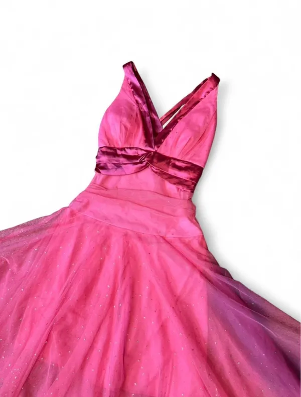 Hot Pink Tulle Coquette Dress | Fairycore Princess Prom Dress XS/S Petite - Image 7