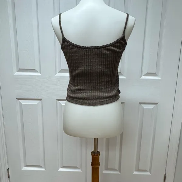 Brandi Melville Brown Skylar Bow Tank Top - One Size.‎ - Image 3