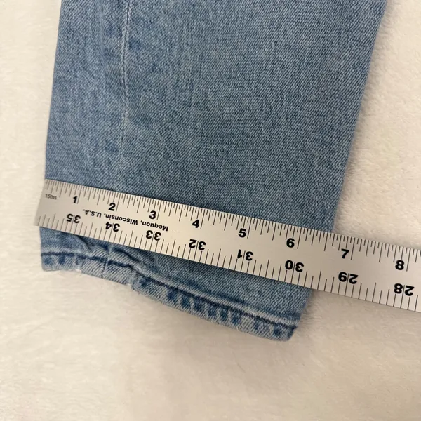 MOTHER Light Wash‎ Straight Leg Button Fly Denim Jeans Womens Size 29 High Rise - Image 8