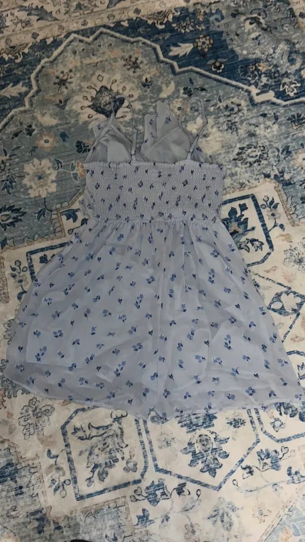 Light blue floral romper  - Image 2