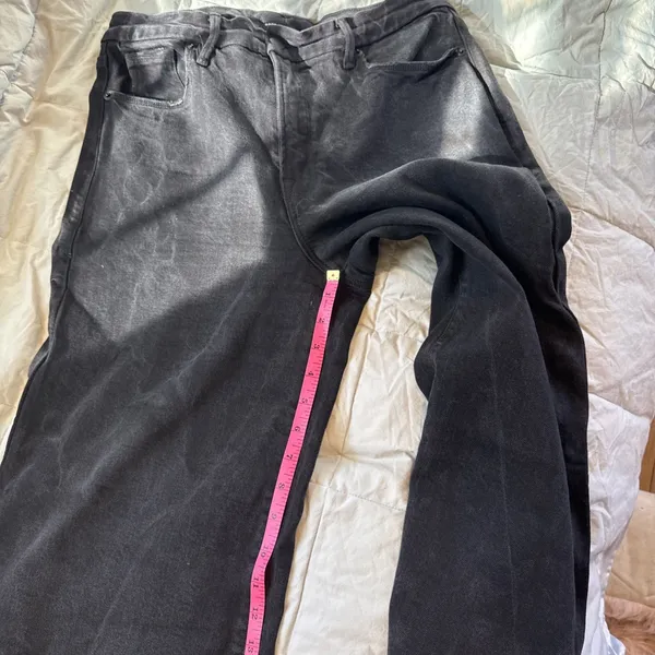 Good American Jeans Womens 10/30 Black Charcoal High Rise Wide Leg Palazzo - Image 12