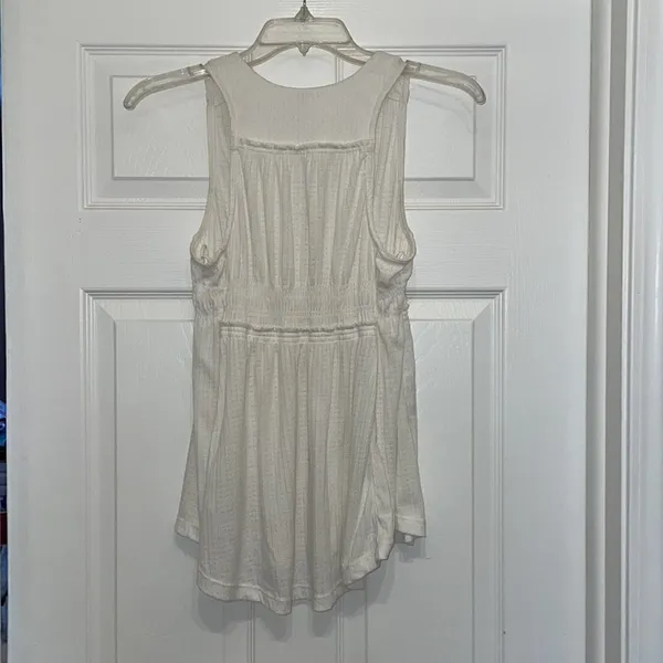 Free People Cream Beach Bound Tank - Image 8