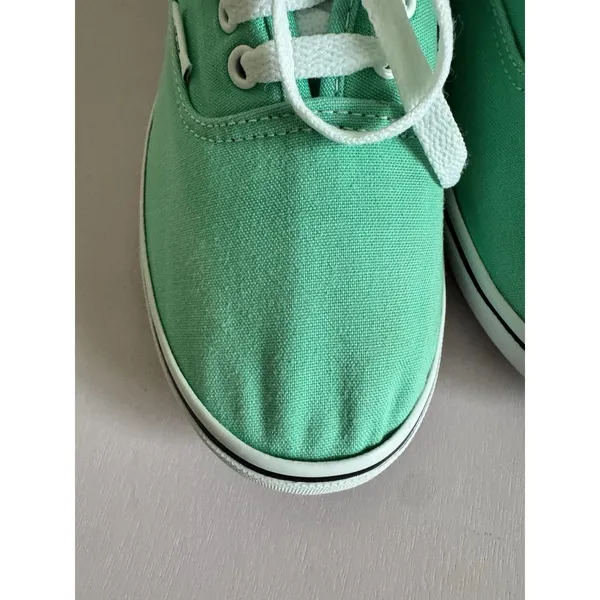 Vans Mint green lace-up sneakers featuring white rubber soles Women’s Size 10 - Image 6