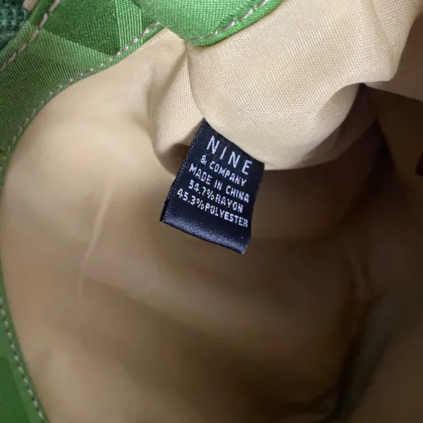 Vintage Y2K Nine & Co. Green Shoulder Bag Vegan Leather Bohemian Boho 2000s - Image 7