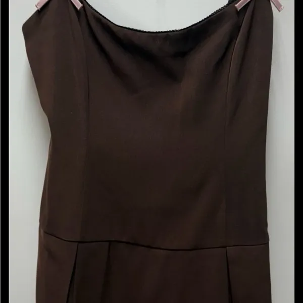 Motel Calilia Bow Mini Dress. Size Large - Image 5