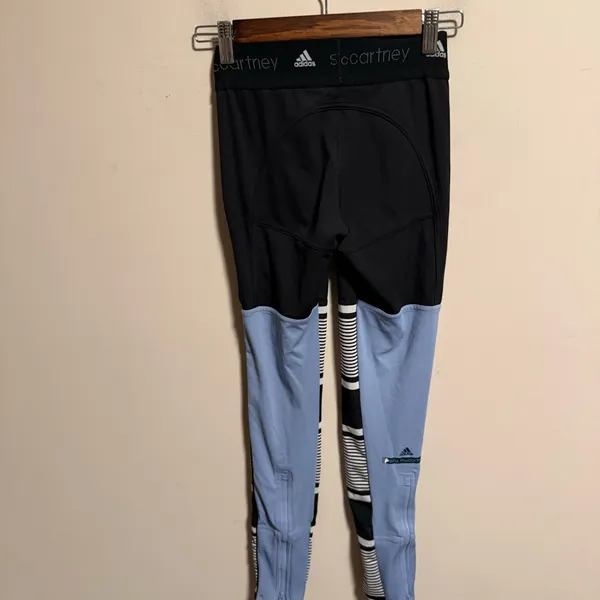 Stella McCartney by ADIDAS Black STU Panelled Zipper Ankle Legging- Size XS - Image 5