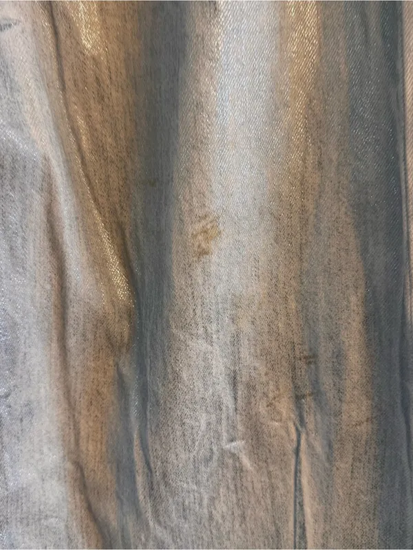 ZARA‎ Baggy Foil Coated Mid Rise Denim - Image 6