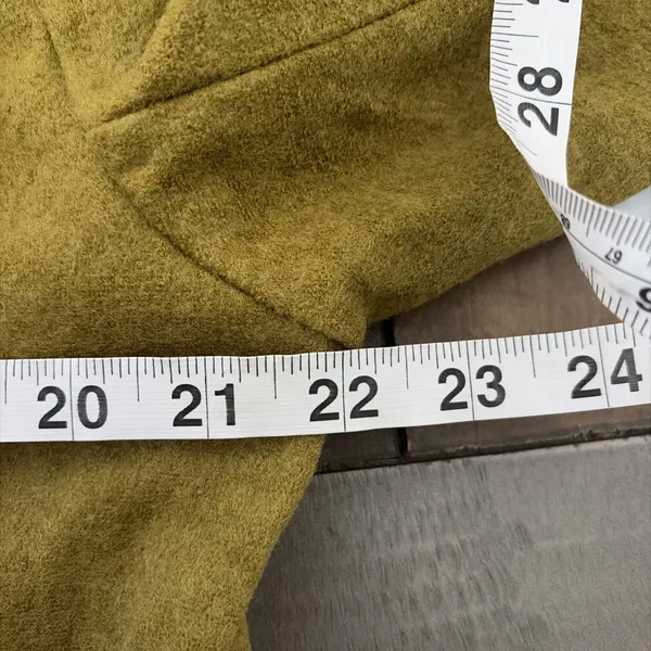 Bella Blue Longline Button Cardigan Womens Size S/M Olive Wool Blend Lagenlook - Image 9