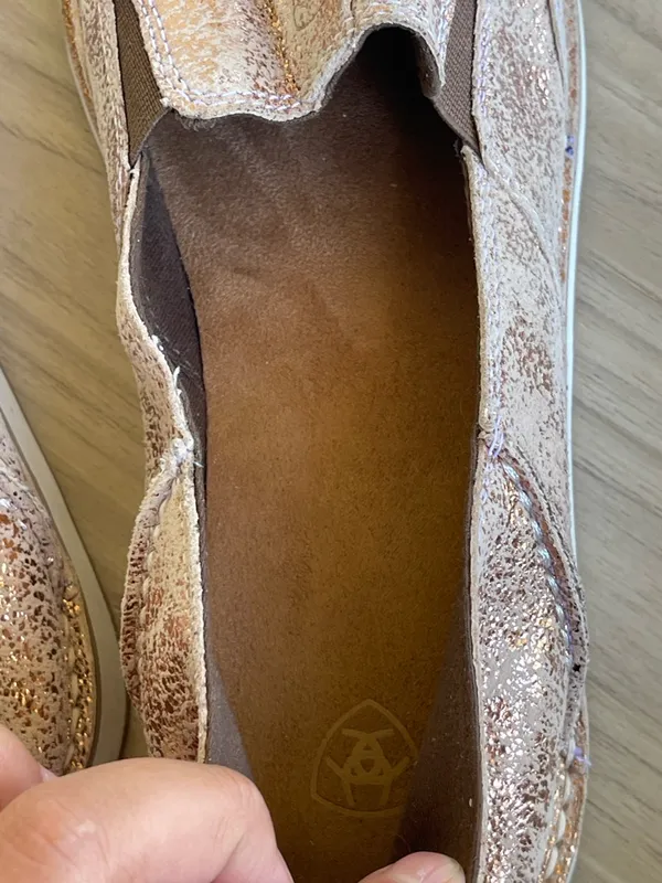 Ariat Tan Leather Slip-On Shoe - Image 13