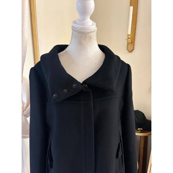 Prada Black Wool Angola Blend Jacket Size 44 US 8 - Image 4