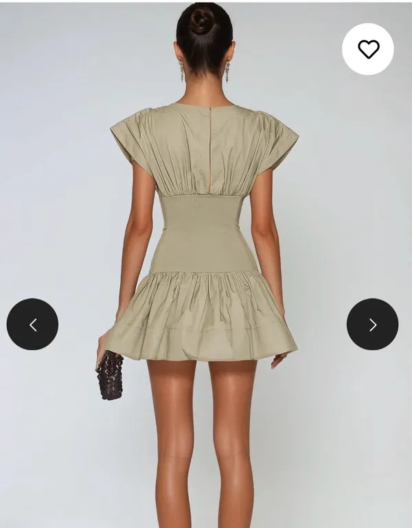 Tan Mini Dress Size XS - Image 5