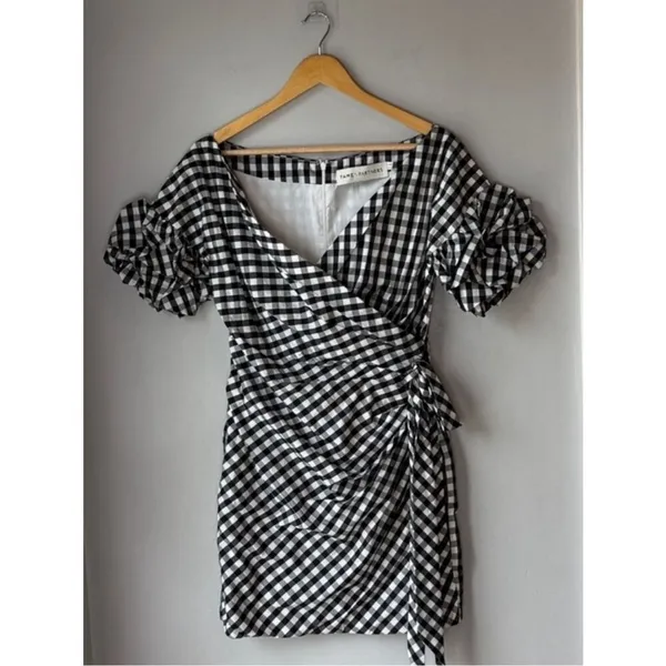 Fame and Partners x Revolve Gingham Russo Mini Dress - Image 2