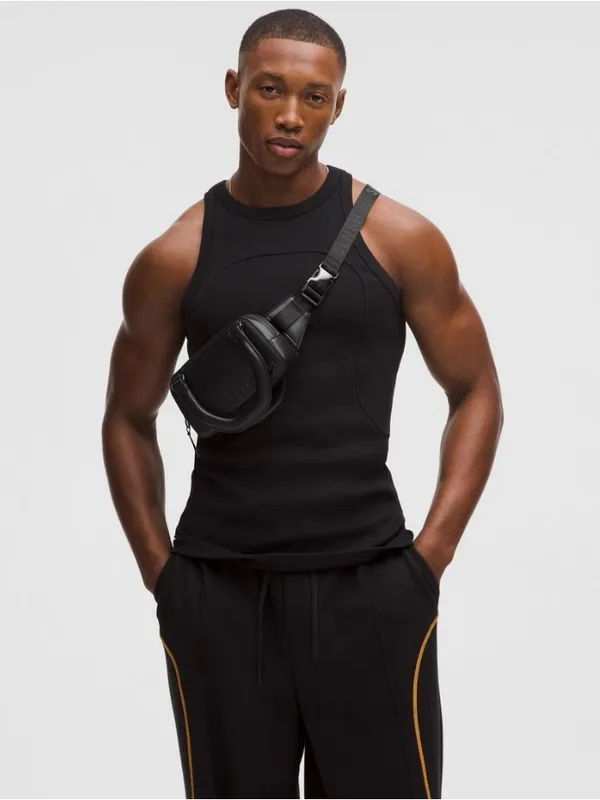 NWT Lululemon x SLNSH Collection Leather Alt. Top-Handle Mini Belt Bag - Black - Image 7