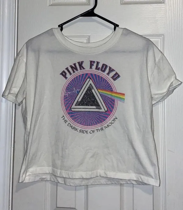 Old Navy Pink Floyd Band Tee Crop Top - Image 3
