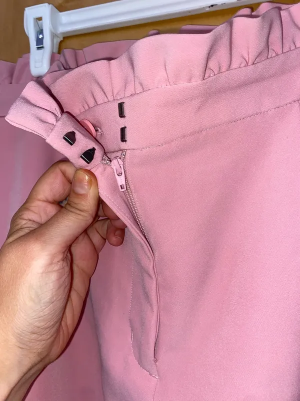 Express Pink High Rise Ankle Tailored Tapered Trouser 12R - Image 4