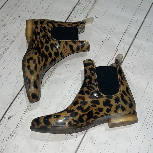 J. crew animal print short rain boots - Image 2
