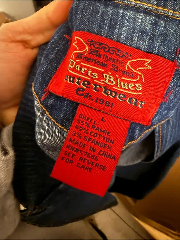 Paris Blues Vintage Y2K Denim Blazer Jacket - Image 3