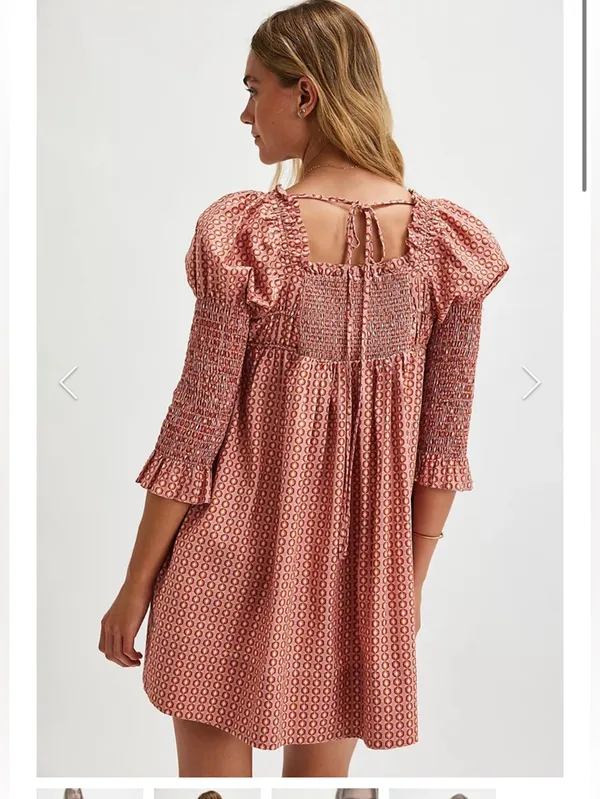 Free People Star Dip Mini Dress - Glass Roses Combo - Image 5