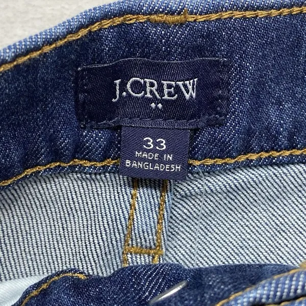 NWT J. Crew Wide Leg Denim‎ Trouser Pant In Signature Stretch Dark Wash Size 33 - Image 7