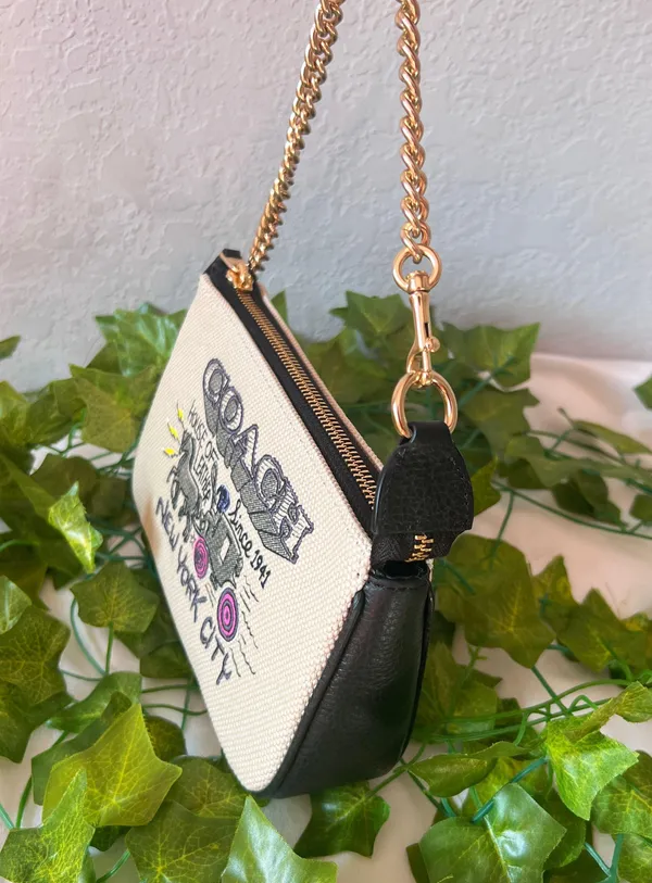 coach Large Wristlet With Art School Graphic c5609 - Image 2