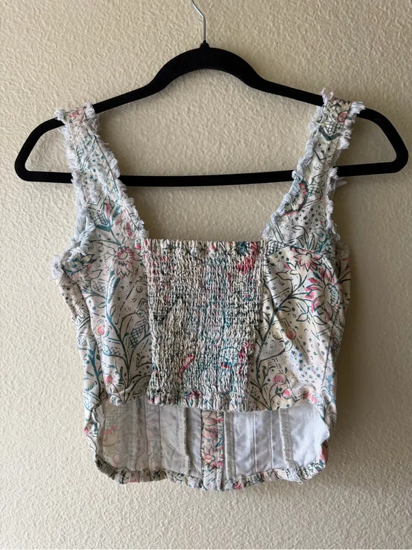 Pilcro Printed Corset Top - Image 5