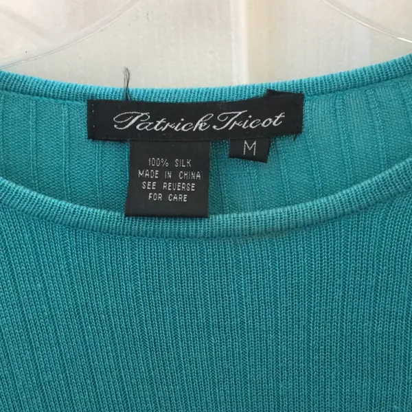 FINAL MARKDOWN Ladies silk ribbed top medium - Image 3