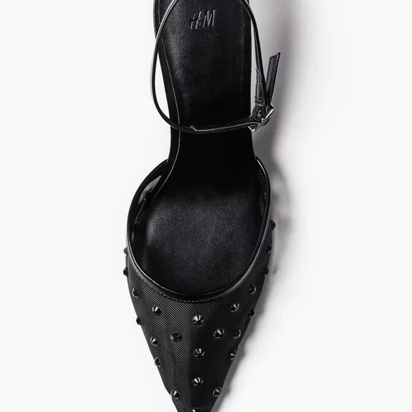 H&M Rhinestone Embellished Mesh Pumps - Image 4