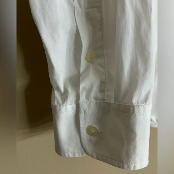 Lauren jeans Co Ralph Lauren White‎ button down Large - Image 3