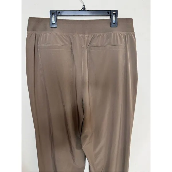 Athleta Tan Jogger Pants Zip Ankle 12 Tall - Image 5