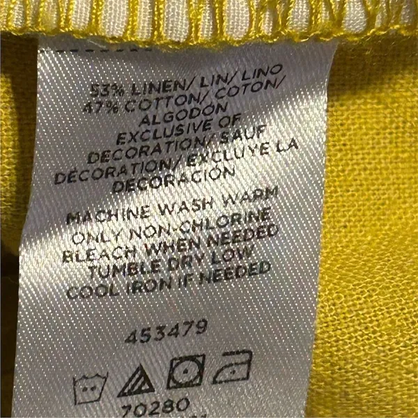 LOFT Women's‎ Yellow Running Shorts Size L High Rise Casual - Image 10
